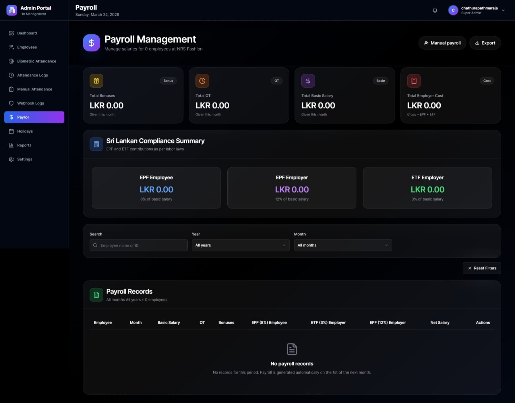 Professional Employee Management System screenshot 3