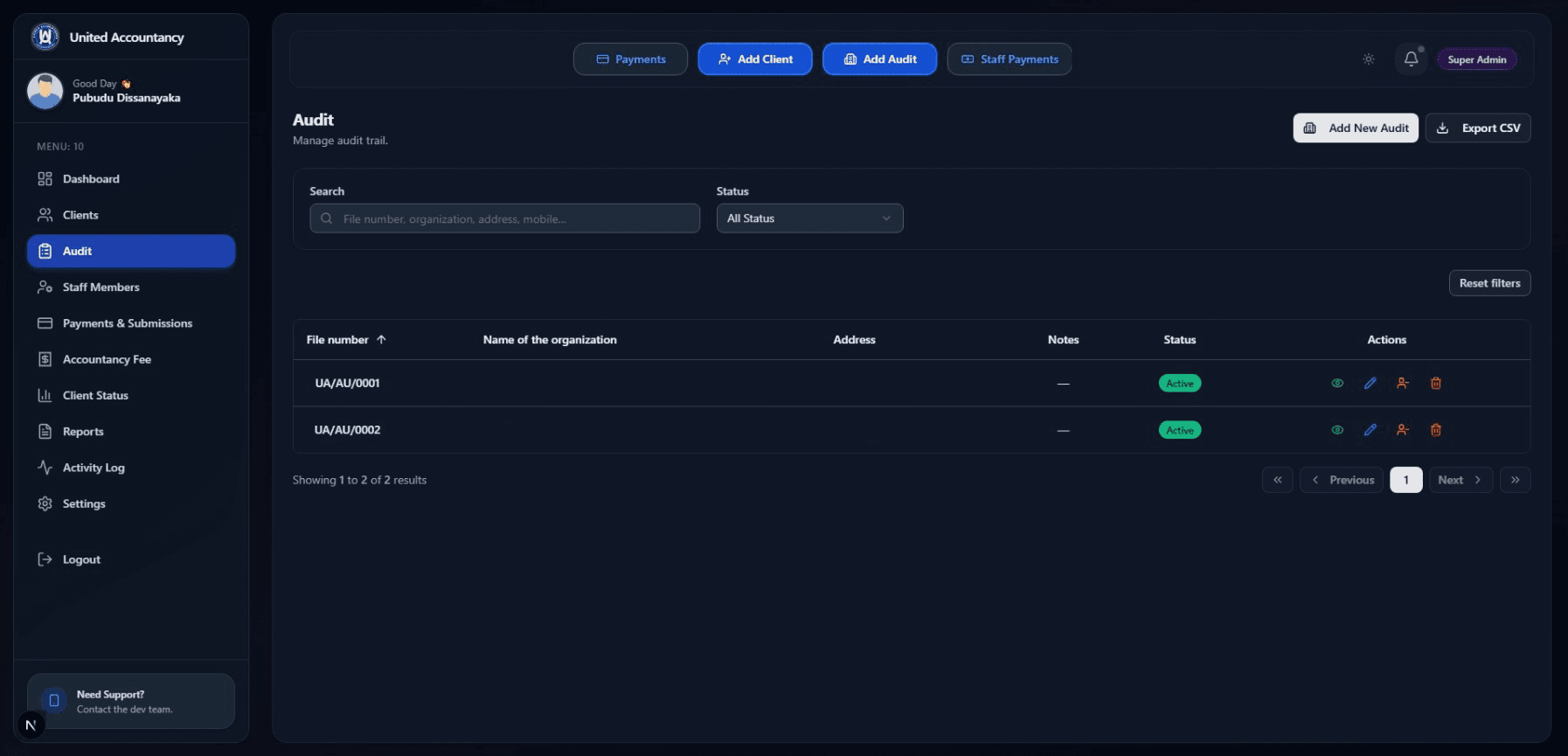 United Accountancy screenshot 1