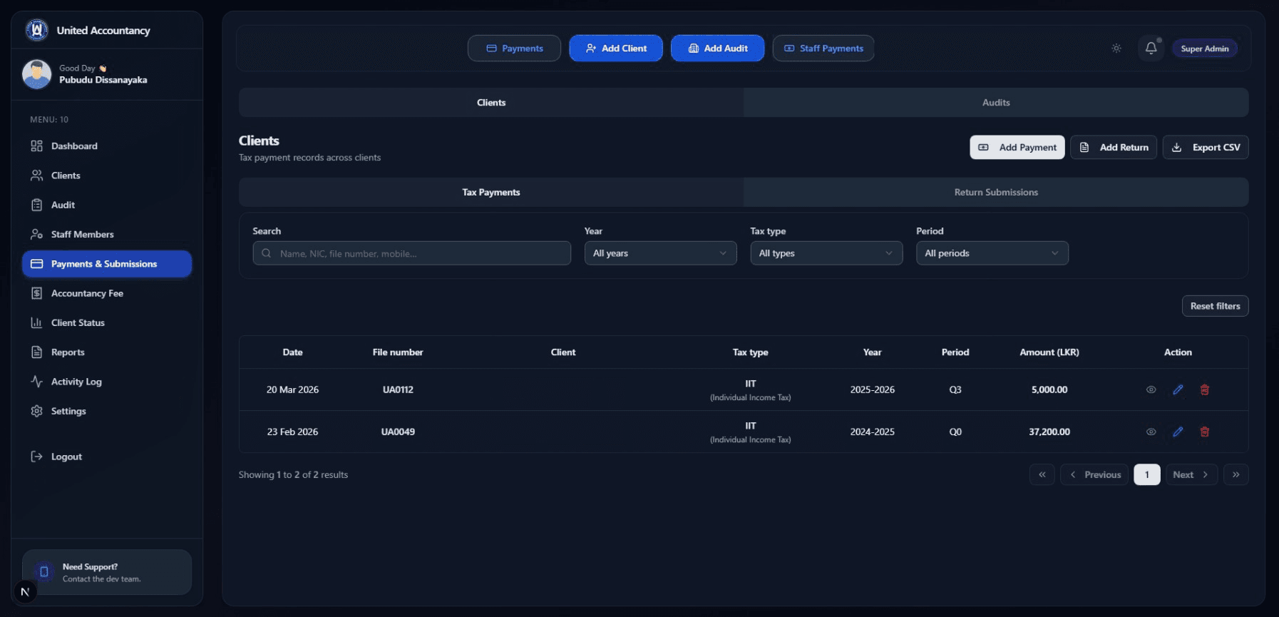 United Accountancy screenshot 3